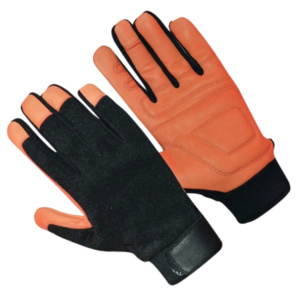 Gants de travail en cuir de vachette grainé de qualité supérieure, certifiés CE, avec doublure en aramide, manchette de sécurité, anti-impact, résistance à la chaleur - Product Image 2