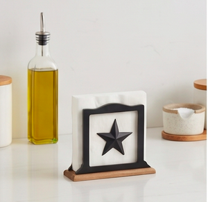 Porta servilletas con forma rectangular, diseño elegante con soporte duradero, perfecto para el hogar y la cocina, accesorios de decoración para mesa - Product Image 5
