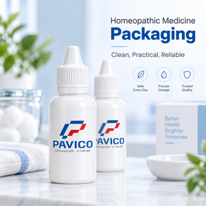 Flacon compte-gouttes en plastique PET HDPE de 50 ml avec bouchon à embout de précision pour l'emballage de médicaments liquides homéopathiques, fabricant au Vietnam - Product Image 6