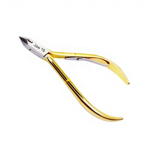 Professional Stainless Steel <b>Nail</b> <b>Clipper</b> Jaw 16 Sharp Blade Luxury Style <b>For</b> Finger Manicure Tools with Custom Logo OEM by KKZ - Product Image 5