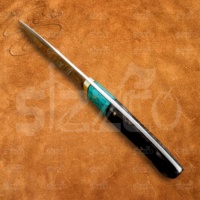 Couteau de chasse utilitaire OEM EDC en acier D2, lame drop point, manche en pierres précieuses fait main sur mesure de 11 pouces, avec étui en cuir. Le meilleur cadeau pour lui.