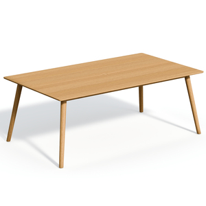 Mesa de Comedor Rectangular Moderna de Madera, Diseño Escandinavo, Escritorio de Madera Maciza, Muebles para el Hogar, Estructura Estable - Product Image 1