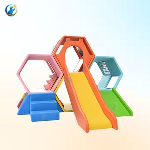 Structure d'escalade et toboggan nid d'abeille personnalisable pour aire de jeux intérieure pour enfants, facile à nettoyer, espace de jeu multidirectionnel, en provenance du Vietnam - Product Image 1