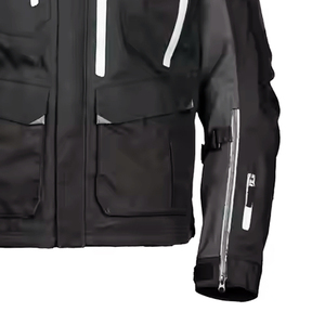 Veste de moto en Cordura coupe-vent pour homme de haute qualité, manches longues, noir et gris, veste de moto en textile, protection toutes saisons - Product Image 5