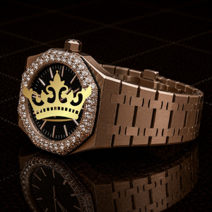 Handcrafted Moissanite Diamond Watch Men Full Pave VVS Stone Bracelet Wristwatch - Product Image 2