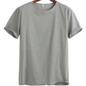 เสื้อยืดผ้าฝ้ายเรียบสีพื้น คอโอ ทรงเข้ารูป ระบายอากาศได้ดี เหมาะสำหรับออกกำลังกาย คุณภาพสูง แขนสั้น สั่งทำได้ - Product Image 6