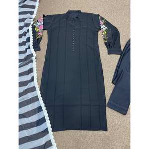 Conjunto de Top, Pantalón y Dupatta para Mujer, Ideal para Fiestas - Product Image 1