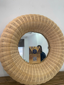 Super Sale Modern Natural Rattan Woven <b>Mirror</b> Eco-Friendly Multifunction Storage Baskets Kitchen Hotel Restaurant Vietchoice - Product Image 6