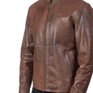 <b>Men's</b> High Quality Fashion Genuine <b>Leather</b> <b>Jacket</b> Limited Edition with Diamond Embroidery Applique for Winter High Street Style - Product Image 5