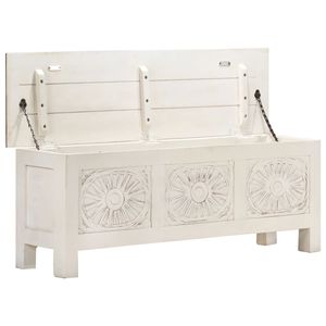 Scatola portaoggetti in legno massello 43.3 \ "x11.8 \" x15.7 \ "eleganti mobili da soggiorno - Product Image 3