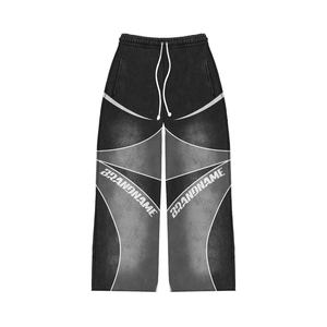 Ensemble de survêtement sportif personnalisé pour homme – Hoodie zippé et pantalon de jogging – Design à empiècements – Tenue de sport – OEM ODM Marque privée - Product Image 5