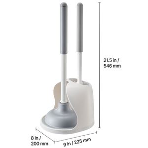 Set 2-in-1 Spazzola e Sturalavandini per WC, Pulizia Profonda a 360 Gradi, Supporto Ventilato Anti-Goccia per la Pulizia Domestica - Product Image 5