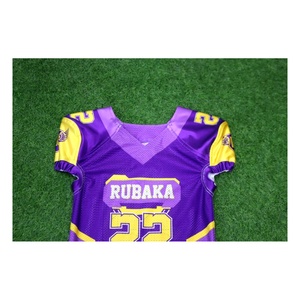 Camiseta de Fútbol Americano Morada y Dorada, Uniforme Deportivo Personalizado para Equipos Atléticos - Product Image 5