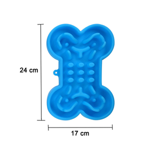 Comedero Lento de Silicona con Forma de Hueso, Tapete Antideslizante para Perros, Plato Portátil Anti-Mordidas con Diseño de Rompecabezas para Razas Pequeñas y Grandes - Product Image 2