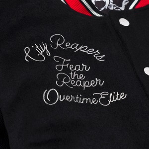 เสื้อผ้าแบรนด์ Ball Clothing รุ่นทันสมัย สีเขียว แจ็คเก็ตบอมเบอร์ลำลองสำหรับผู้ชายรุ่นจูเนียร์ คอตั้ง ทรงหลวม ลายหัวใจ สำหรับวัยรุ่นช่วงฤดูใบไม้ร่วง - Product Image 3