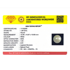 Handcrafted 9.45 Carat Loose Freshwater Pearl Gemstone for Fine Jewelry Making - Product Image 3