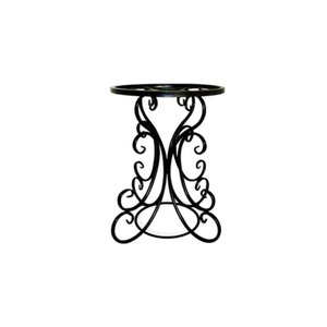 Soporte de Metal de 2 Niveles para Plantas, Estante Alto de Hierro para Macetas, Acabado Negro con Recubrimiento en Polvo, Estante de Exhibición para Jardín Interior y Exterior - Product Image 5