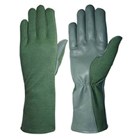 Gants de vol Nomex à adhérence avancée avec structure de paume renforcée et conception de doigts flexibles pour une manipulation précise des aéronefs