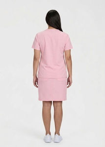Customized Nurse Scrub Skirts Women \ Scrub Skirt V Neck Top Skirt Suit Female \ Professional Nurses <b>Doctors</b> Hospital Skirt <b>Set</b> - Product Image 4