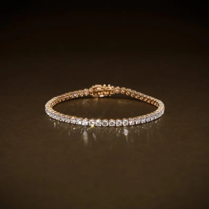 Pulsera de tenis de lujo con 12 diamantes cultivados en laboratorio para mujer, certificada por IGI, oro de 14K, elegante regalo de joyería para bodas y fiestas - Product Image 4