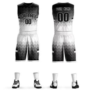 Ensemble uniforme de basket-ball vert dégradé pour hommes, maillot sans manches à col en v, short, kit respirant par sublimation - Product Image 6