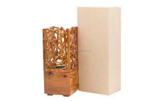 Elegante Quemador de Incienso Árabe con Incrustaciones de Madera de Sándalo Natural, Hecho a Mano, para Regalos de Lujo Religiosos de Ramadán y Eid - Product Image 4