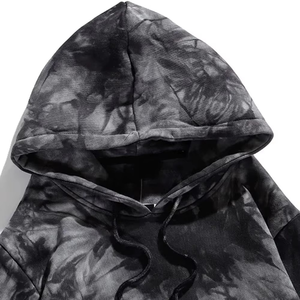 Tissu en bambou écologique pour sweats à capuche – Sweat à capuche en coton de bambou pour homme, tie-dye, écoresponsable, coupe décontractée, pull molletonné tie-dye - Product Image 3