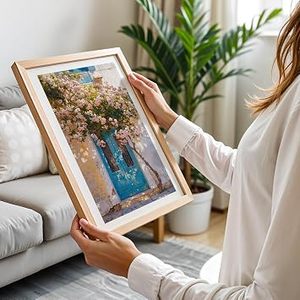 Modern Solid <b>Wood</b> <b>Photo</b> <b>Frame</b> for Reception Wall Conference Room Meeting Room-Corporate Use Handmade - Product Image 1