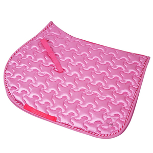 Tapis de selle d'équitation western de haute qualité pour le saut d'obstacles, doublure polaire, sangle de selle, service OEM personnalisé, matériau en laine - Product Image 3