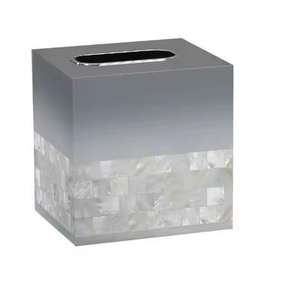 Caja de pañuelos de nácar blanco puro, elegante portapañuelos para mesa y uso con servilletas de mano, a precio económico. - Product Image 3