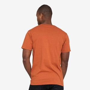 T-shirt en coton à col rond de couleur mélange charbon de bois - Product Image 5