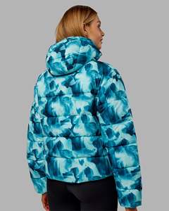 Chaqueta de invierno acolchada estampada premium para mujer, ropa informal personalizada para mujer, con cierre de cremallera a prueba de viento y bolsillos laterales, abrigo para mujer - Product Image 3
