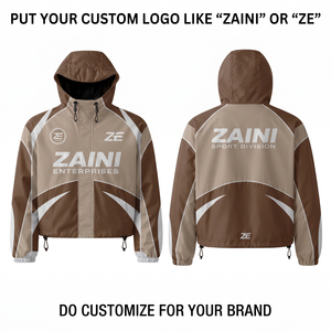 Premium 110 GSM Polyester Windbreaker <b>Jacket</b> <b>Lightweight</b> Knitted Shell Raglan Panel Custom Printed Logo Waterproof Winter <b>Men's</b> - Product Image 1