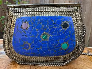 Bolso de mano de metal hecho a mano con mosaico de hierro, bolso de mano metálico, accesorio de diseñador para ocasiones especiales de mujer. - Product Image 6