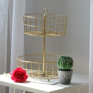 Classic 3 Tier & 2 Tier Fruit Basket Stand Metal <b>Kitchen</b> <b>Storage</b> <b>Rack</b> Countertop Organizer for home hotel restaurant - Product Image 5