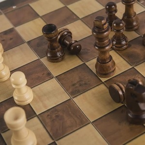 ILAHI's Eco-Friendly Rustic Polished Rectangle <b>Chess</b> <b>Board</b> Game 100% Handmade Pure Wood Animal/Love Style Customized Size <b>Chess</b> - Product Image 5