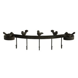 Nuevo Gancho de Pared de Metal y Madera de Estilo Vintage, Forma Única, Acabado Marrón, Gancho de Pared con Acabado Antiguo, Precio de Fábrica - Product Image 3