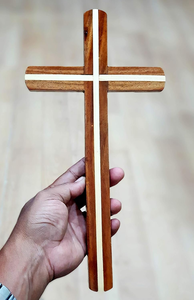 Cruz Decorativa de Madera para Colgar en la Pared, Diseño Tradicional, Duradera, para Sala de Estar - Product Image 4