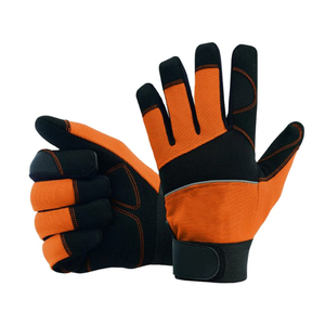 ถุงมือช่าง EN SAFETY สำหรับงานก่อสร้าง หนังแพะ ระดับการป้องกันแรงกระแทก 2 กันลื่น ปราศจากแป้ง - Product Image 4