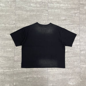 T-shirt personnalisé pour homme avec imprimé de lapin de dessin animé, manches courtes, col rond, style streetwear, tissu jersey 100% coton, taille plus - Product Image 3