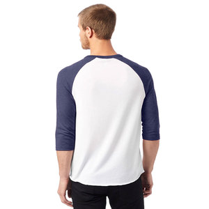 Camiseta Casual de Manga Larga para Hombre, Cuello Redondo, Color Blanco Marino, Corte Holgado, 100% Algodón, Diseño Liso, Antiarrugas, 320g - Product Image 3
