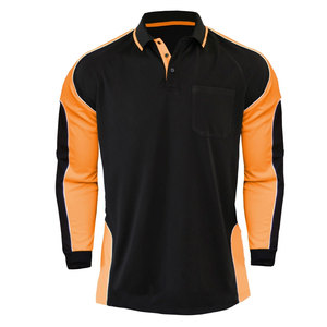 Men Long Sleeve Business Casual <b>Polo</b> <b>Shirt</b> with Chest Pocket Cool Dry Moisture Wicking <b>Work</b> Uniform Performance <b>Polo</b> <b>Shirt</b> - Product Image 4