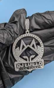 จี้เพชรโมอิสซาไนต์ VVS สไตล์ฮิปฮอป เงินแท้ 925 ประดับเพชรเต็มตัว จี้สองสี สั่งทำชื่อได้ จี้ตัวอักษร จี้แร็ปเปอร์ จี้แบบหรูหรา - Product Image 5