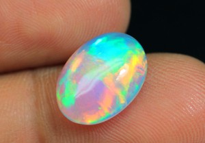 Opale d'Éthiopie (4-6 carats par taille) - Pierre cabochon éclatante aux reflets arc-en-ciel, prix de gros - Product Image 5