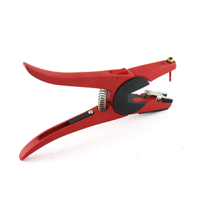 High Demanded Red German Stainless Steel Red Ear Tag Plier For Dog Veterinary Equipment Durable Animal Surgery 6.5cm For Care - Product Image 2