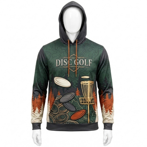 Sweat à capuche de golf sur disque de haute qualité, personnalisé, OEM/ODM, prix d'usine, respirant, doux, confortable, vêtements de sport d'extérieur - Product Image 1