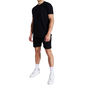 Ensemble 2 pièces lavé pour homme, short et haut, collection été 2026 - Product Image 1