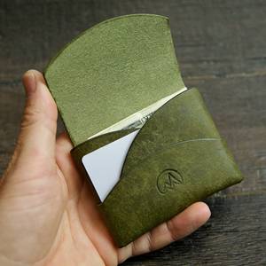 Minimalist Genuine Leather Stitchless <b>Wallet</b> Slim <b>RFID</b> <b>Blocking</b> Card Holder No Stitch Men Mini Business <b>Wallet</b> SLW-0016 - Product Image 3