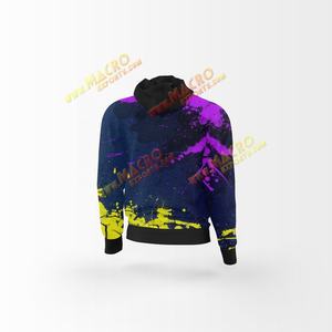 เสื้อฮู้ดพิมพ์ซับลิเมชันสำหรับผู้ชายและผู้หญิงผ้าคุณภาพสูงเนื้อผ้าโพลีเอสเตอร์100% พิมพ์ลายซับลิเมชันใส่สบายทนทาน - Product Image 2