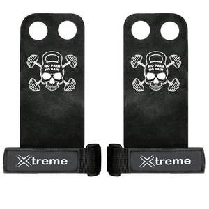 XTREME FITNESS GEARS - Agarraderas de Gimnasia de Cuero PU con Patrón Antideslizante para Entrenamiento Físico, Barra de Dominadas y Levantamiento de Pesas - Product Image 2